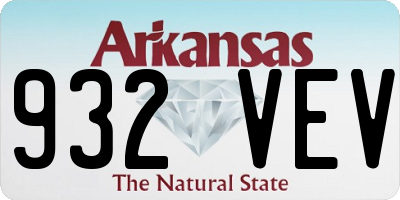 AR license plate 932VEV