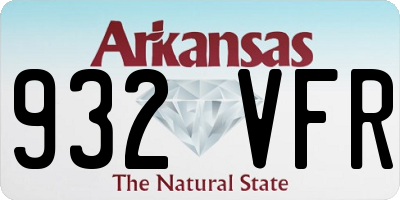 AR license plate 932VFR