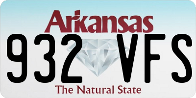 AR license plate 932VFS