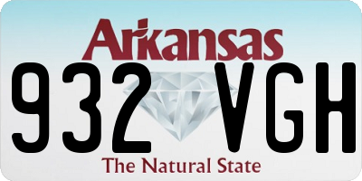 AR license plate 932VGH