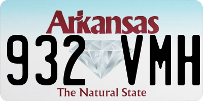 AR license plate 932VMH