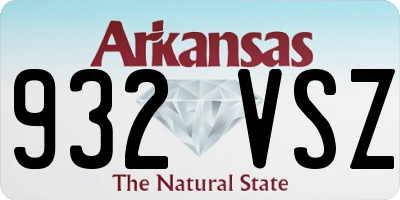 AR license plate 932VSZ