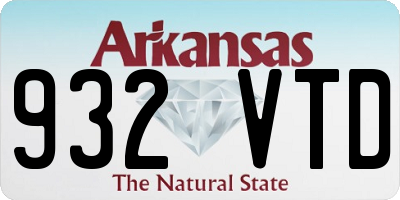 AR license plate 932VTD