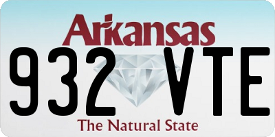 AR license plate 932VTE