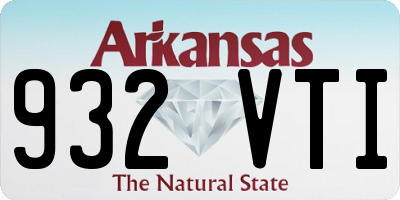 AR license plate 932VTI