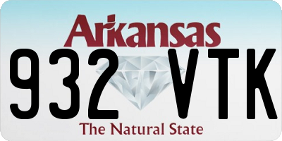 AR license plate 932VTK