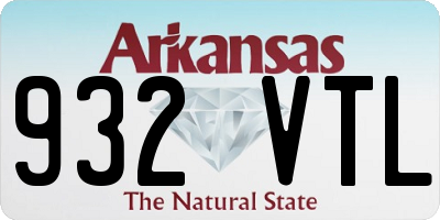AR license plate 932VTL