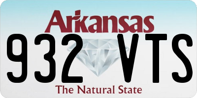 AR license plate 932VTS