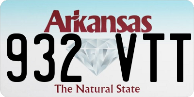 AR license plate 932VTT