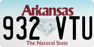 AR license plate 932VTU