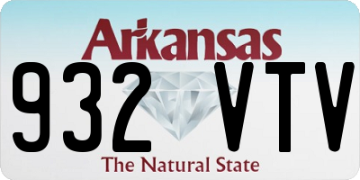 AR license plate 932VTV