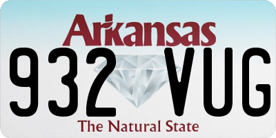AR license plate 932VUG
