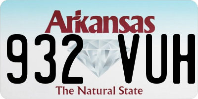 AR license plate 932VUH