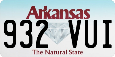 AR license plate 932VUI