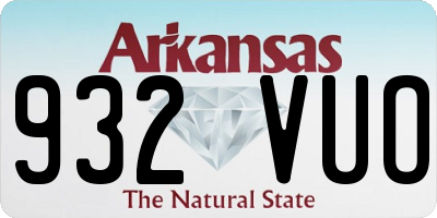 AR license plate 932VUO