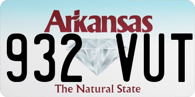 AR license plate 932VUT