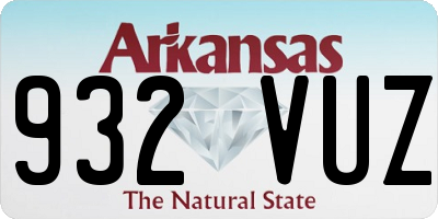 AR license plate 932VUZ