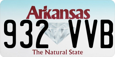 AR license plate 932VVB