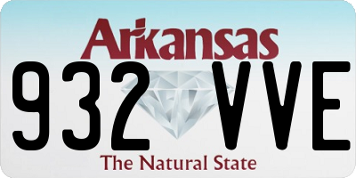 AR license plate 932VVE