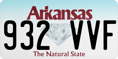 AR license plate 932VVF