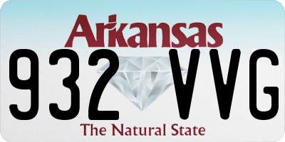 AR license plate 932VVG