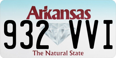 AR license plate 932VVI