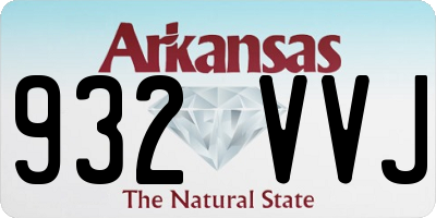 AR license plate 932VVJ