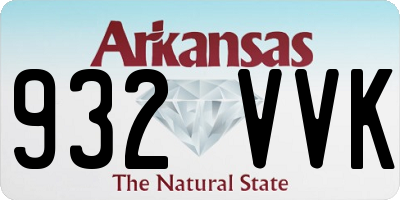 AR license plate 932VVK