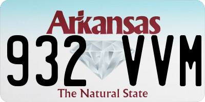 AR license plate 932VVM