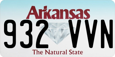 AR license plate 932VVN
