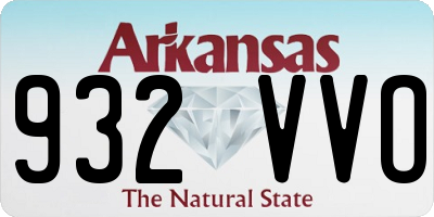 AR license plate 932VVO