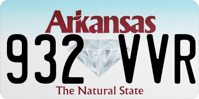 AR license plate 932VVR