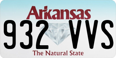 AR license plate 932VVS