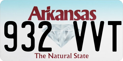 AR license plate 932VVT
