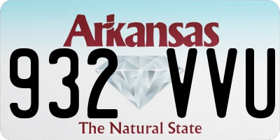 AR license plate 932VVU