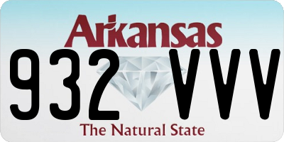 AR license plate 932VVV