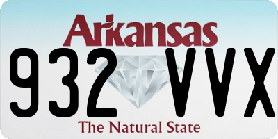 AR license plate 932VVX