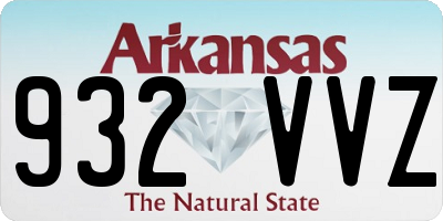 AR license plate 932VVZ