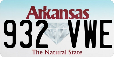 AR license plate 932VWE
