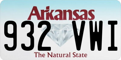 AR license plate 932VWI