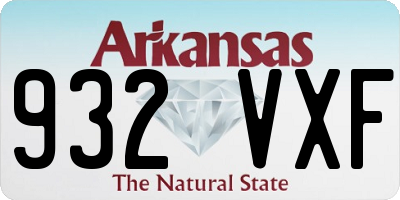AR license plate 932VXF