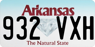 AR license plate 932VXH
