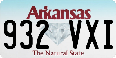 AR license plate 932VXI