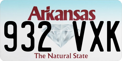 AR license plate 932VXK
