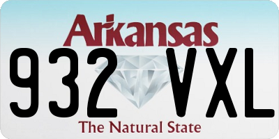 AR license plate 932VXL
