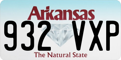 AR license plate 932VXP