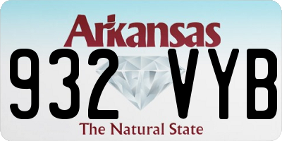AR license plate 932VYB