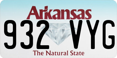 AR license plate 932VYG