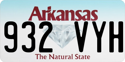 AR license plate 932VYH