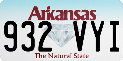 AR license plate 932VYI